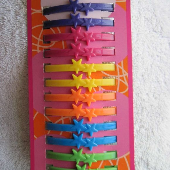 12 Just Basic All Plastic Hair Barrettes Clips Pins Design No Metal Allergy Safe - Picture 4 of 16